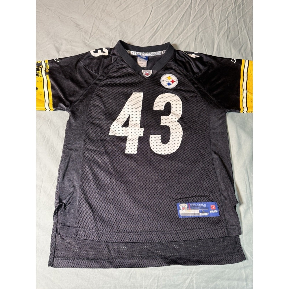 Pittsburgh‎ Steelers Troy Polamalu #43 Youth Jersey Reebok NFL Black